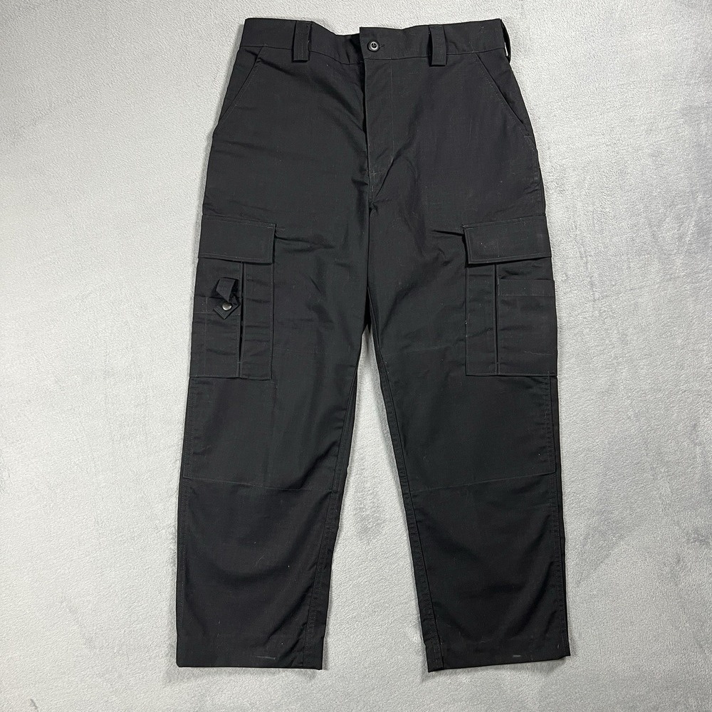 Tru Spec Pants Mens M Black Cargo Straight Khakis Utility Ripstop Tactical Twill